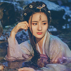 星輝光影漢服古風(fēng)女子頭像，妖媚女生頭像