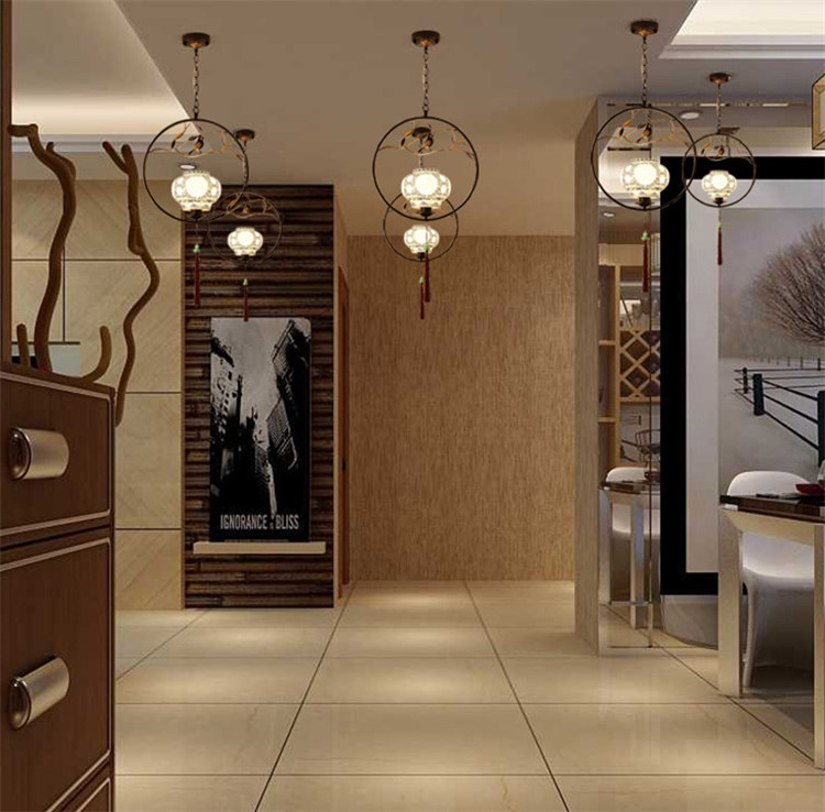 家佳樂(lè)文學(xué)仿青花瓷禪意禪意創(chuàng)意小鳥(niǎo)吊燈