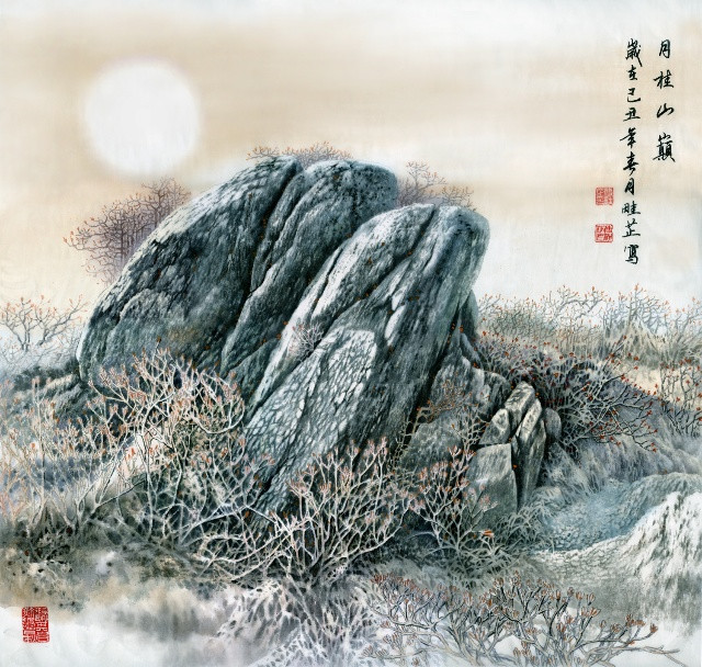 傅畦芷工筆色彩水墨國(guó)畫(huà)欣賞