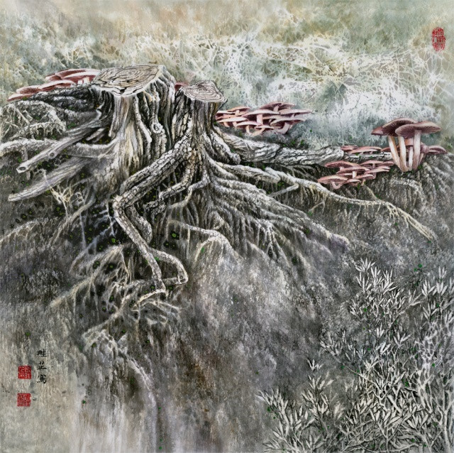 傅畦芷工筆色彩水墨國(guó)畫(huà)欣賞