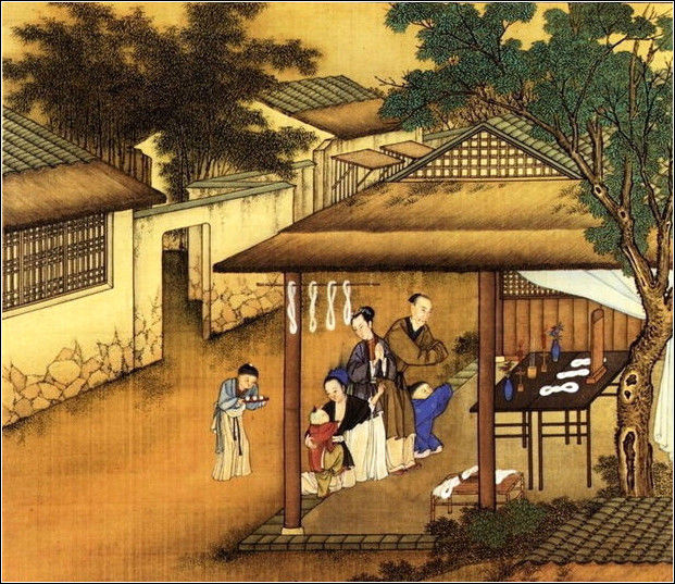 中國24節(jié)氣古畫圖，超美國畫插畫欣賞