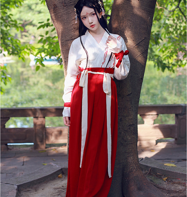 家佳樂文學(xué)復(fù)古漢元素改良半身裙