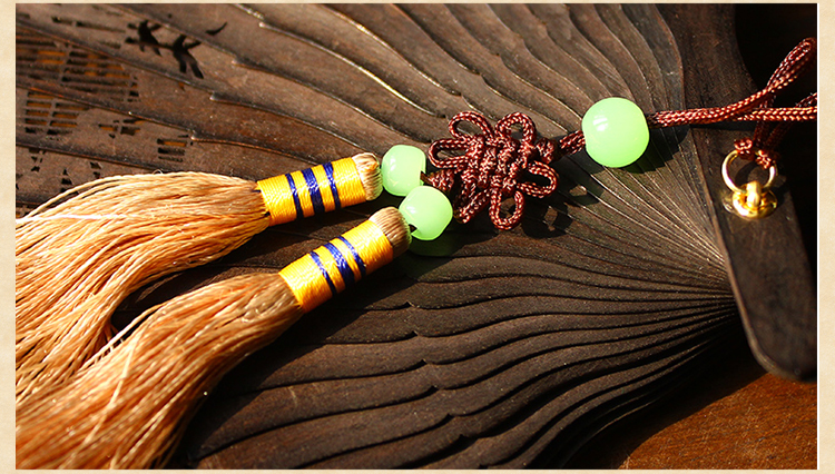 家佳樂(lè)文學(xué)雕花黑檀烏木折扇圖片