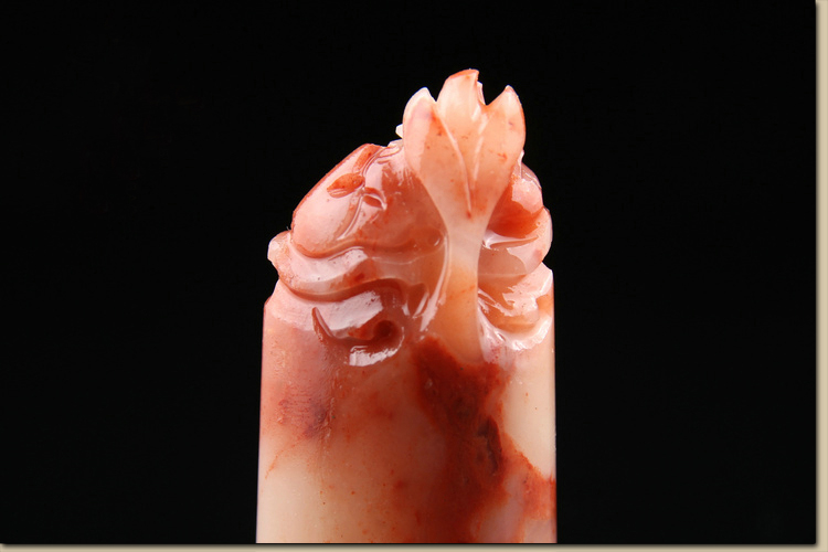 家佳樂文學(xué)壽山石芙蓉凍荷花印章