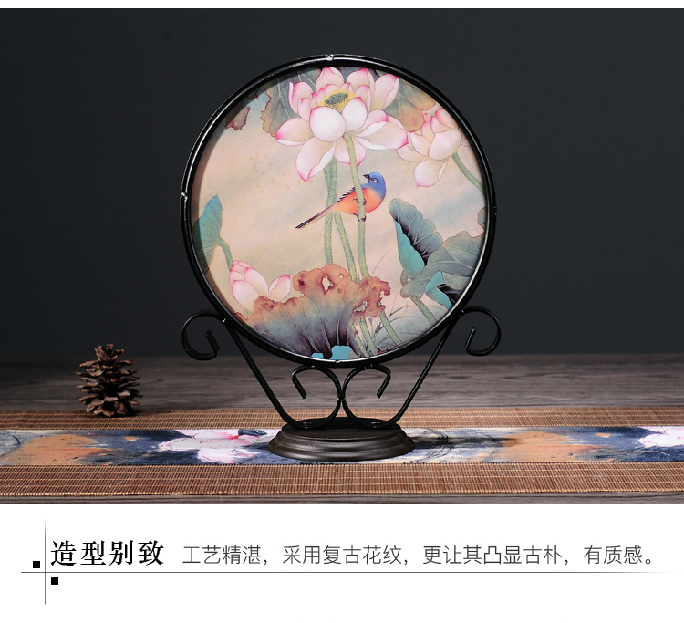 寓意招財(cái)?shù)募壹褬?lè)文學(xué)禪意鐵藝工藝品擺件