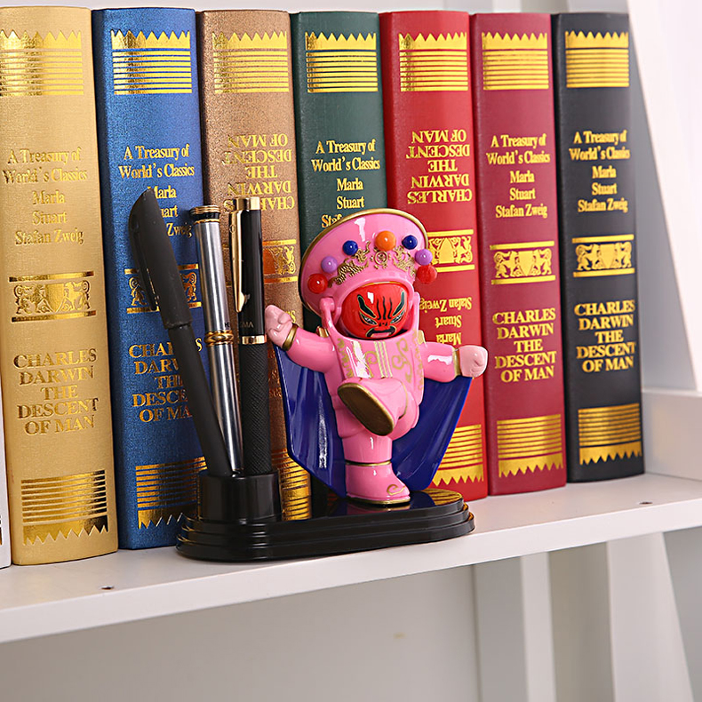 家佳樂文學(xué)川劇臉譜變臉娃娃創(chuàng)意筆筒