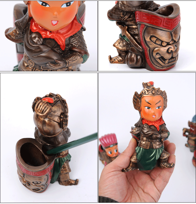 家佳樂文學特色三國人物公仔創(chuàng)意筆筒