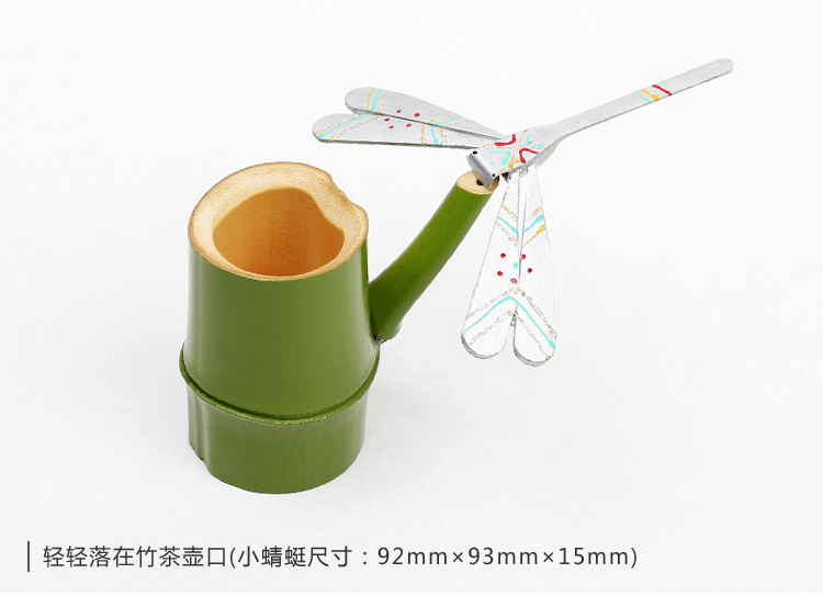 家佳樂文學(xué)純手工竹制品平衡竹蜻蜓筆筒