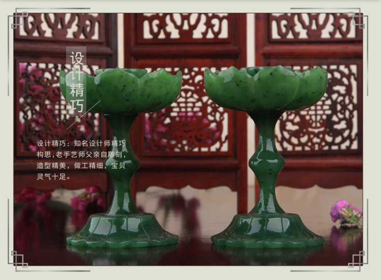 家佳樂文學(xué)文藝碧玉蓮花筆洗和田玉蓮花香爐