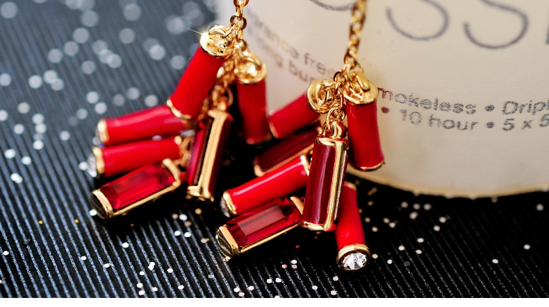 家佳樂(lè)文學(xué)施華洛世奇元素水晶春竹耳環(huán)