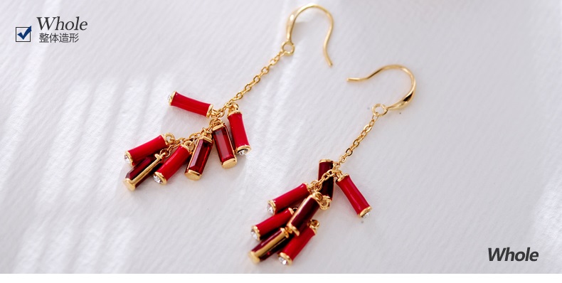 家佳樂(lè)文學(xué)施華洛世奇元素水晶春竹耳環(huán)