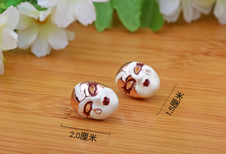 優(yōu)雅的家佳樂(lè)文學(xué)京劇臉譜耳環(huán)