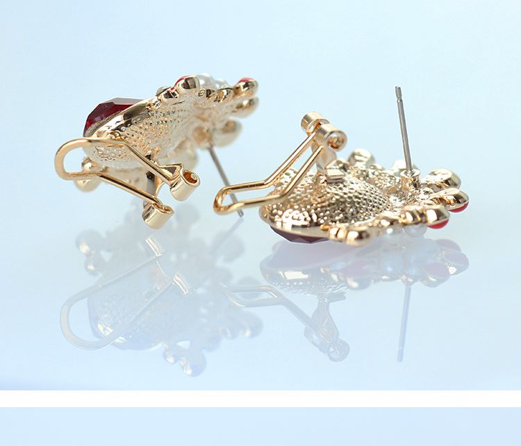 家佳樂文學(xué)京劇臉譜刀馬旦水晶耳環(huán)