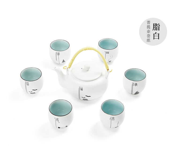 樸實無華，簡約厚重青釉陶瓷茶具