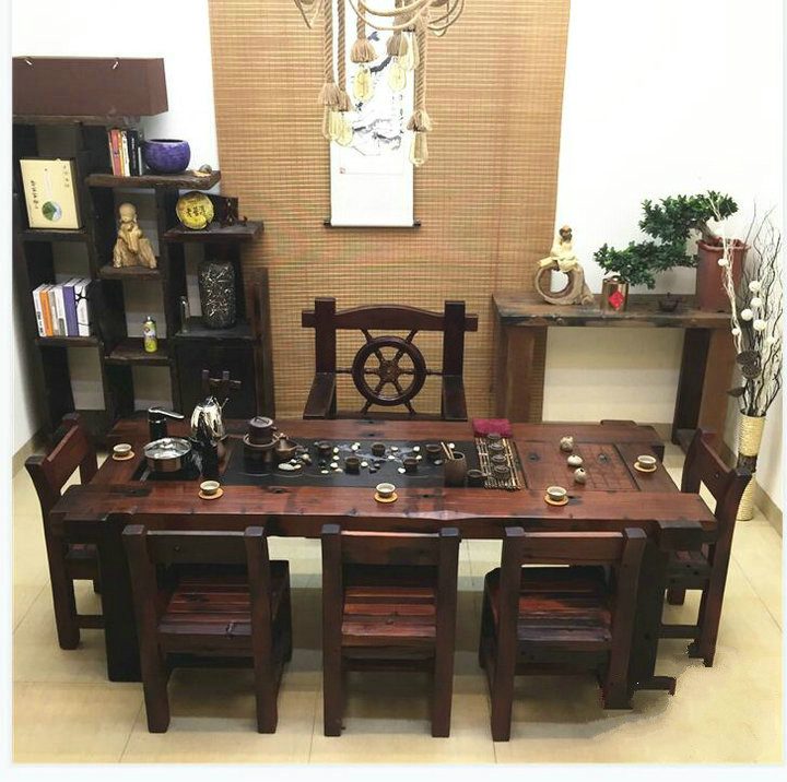 簡潔大氣中式茶桌，家佳樂文學(xué)簡約精致實用茶桌