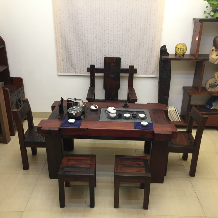 簡潔大氣中式茶桌，家佳樂文學(xué)簡約精致實用茶桌