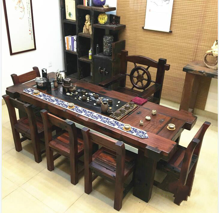 簡潔大氣中式茶桌，家佳樂文學(xué)簡約精致實用茶桌