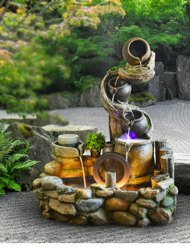 聽(tīng)涓涓細(xì)流的假山，看水鄉(xiāng)故事假山石