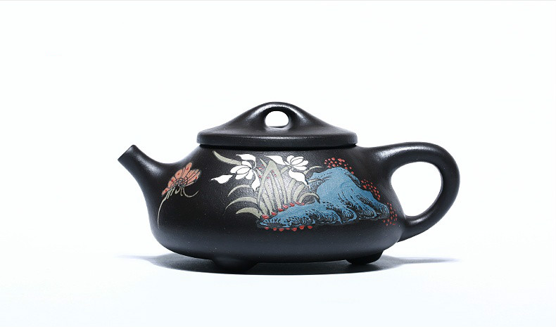 石瓢手工紫砂壺，精致典雅紫砂壺