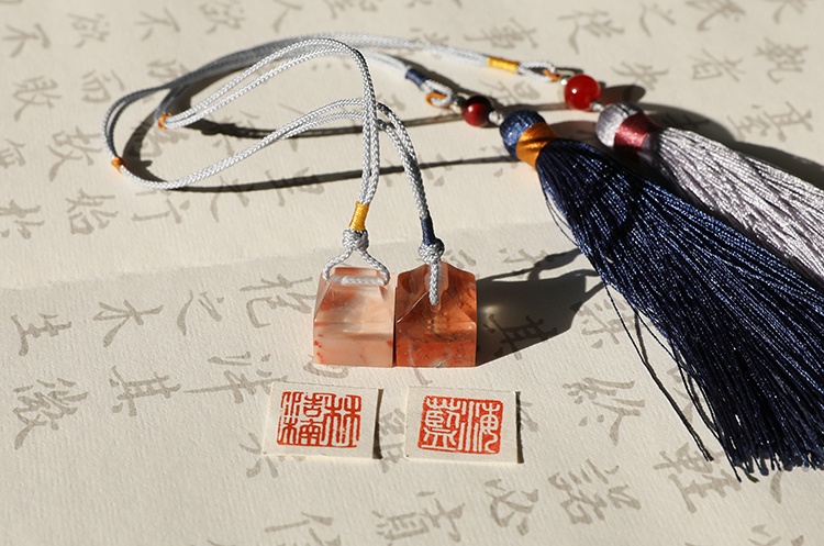 純手工壽山石印章，精致小巧印章圖片