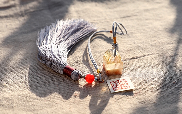 純手工壽山石印章，精致小巧印章圖片