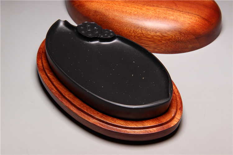 歙硯樸實硯臺，滑不拒筆中國硯臺