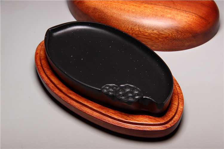 歙硯樸實硯臺，滑不拒筆中國硯臺