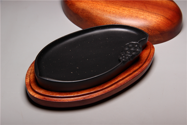 歙硯樸實硯臺，滑不拒筆中國硯臺