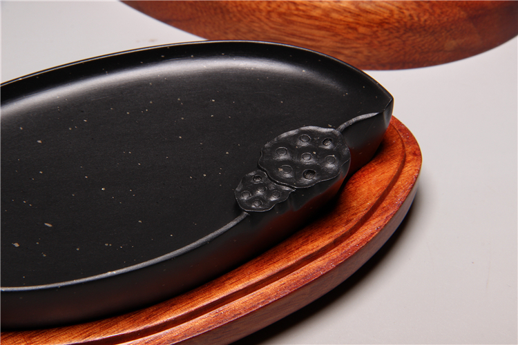 歙硯樸實硯臺，滑不拒筆中國硯臺