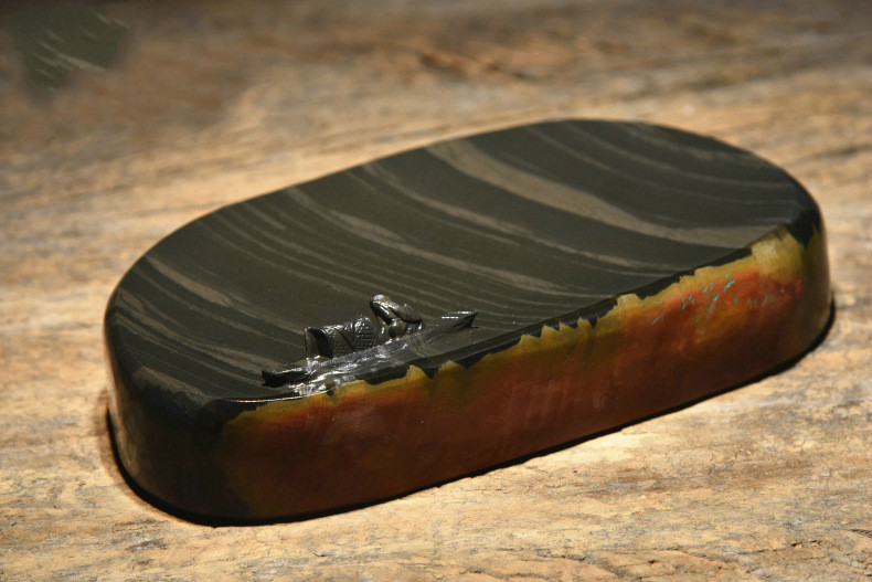 金皮籽簡樸硯臺，自然意境中國硯臺