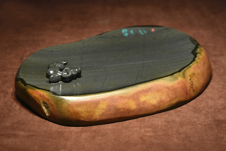 金皮籽簡樸硯臺，自然意境中國硯臺