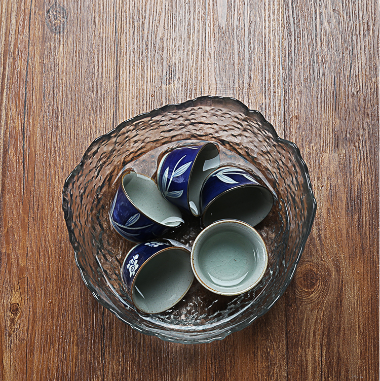 捶紋玻璃水盂，精致優(yōu)雅水盂