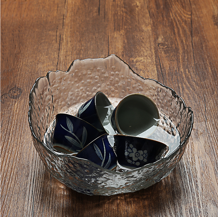 捶紋玻璃水盂，精致優(yōu)雅水盂