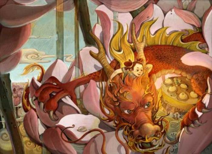 家佳樂文學(xué)年畫插畫，家佳樂文學(xué)手繪插畫圖片