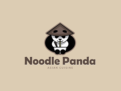 個(gè)性鮮明面條logo，精美面館簡易logo