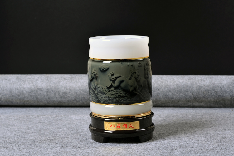 兵馬俑精致筆筒，送禮首選精品筆筒