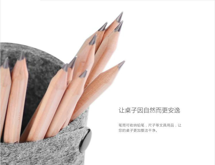 簡易實用羊毛氈筆筒，創(chuàng)意環(huán)保筆筒