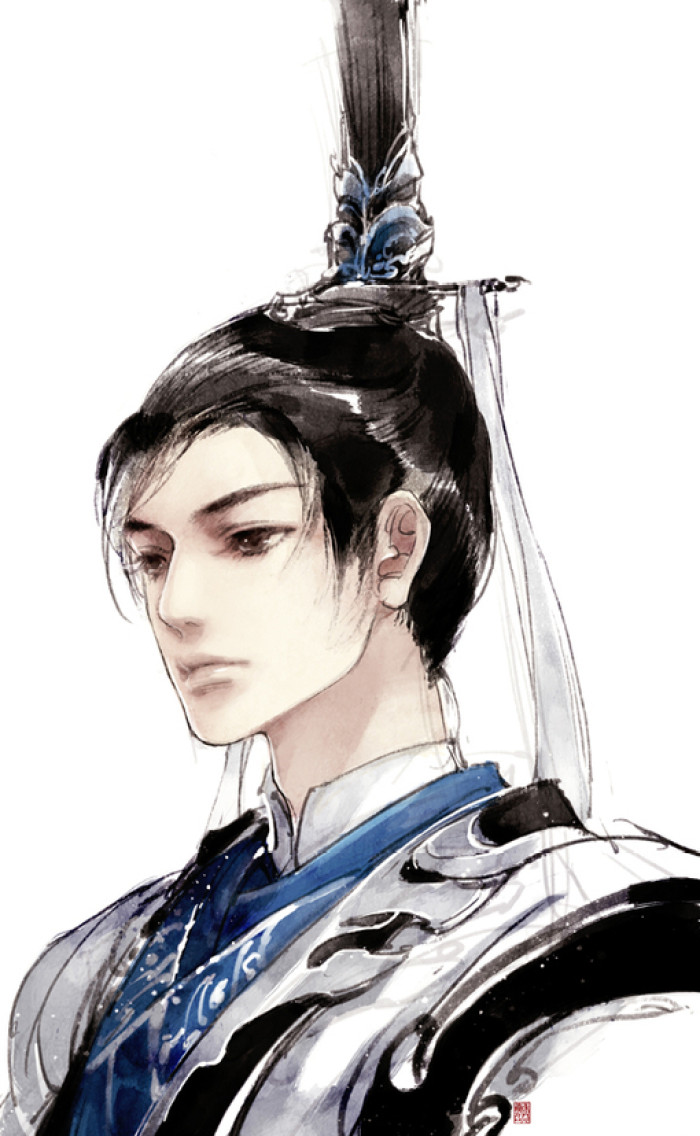 唯美人物插畫，詩意家佳樂文學(xué)手繪插畫