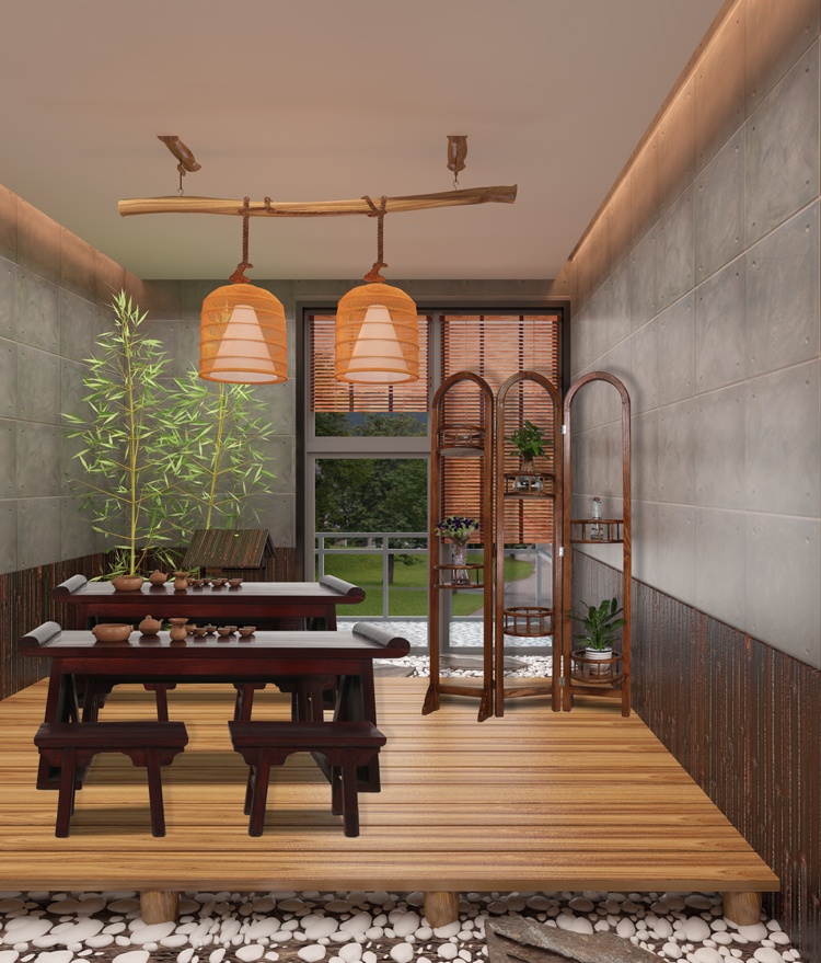 簡約花藝雅韻屏風(fēng)，百搭中式屏風(fēng)