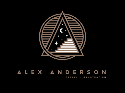 月球創(chuàng)意logo，個性logo設計