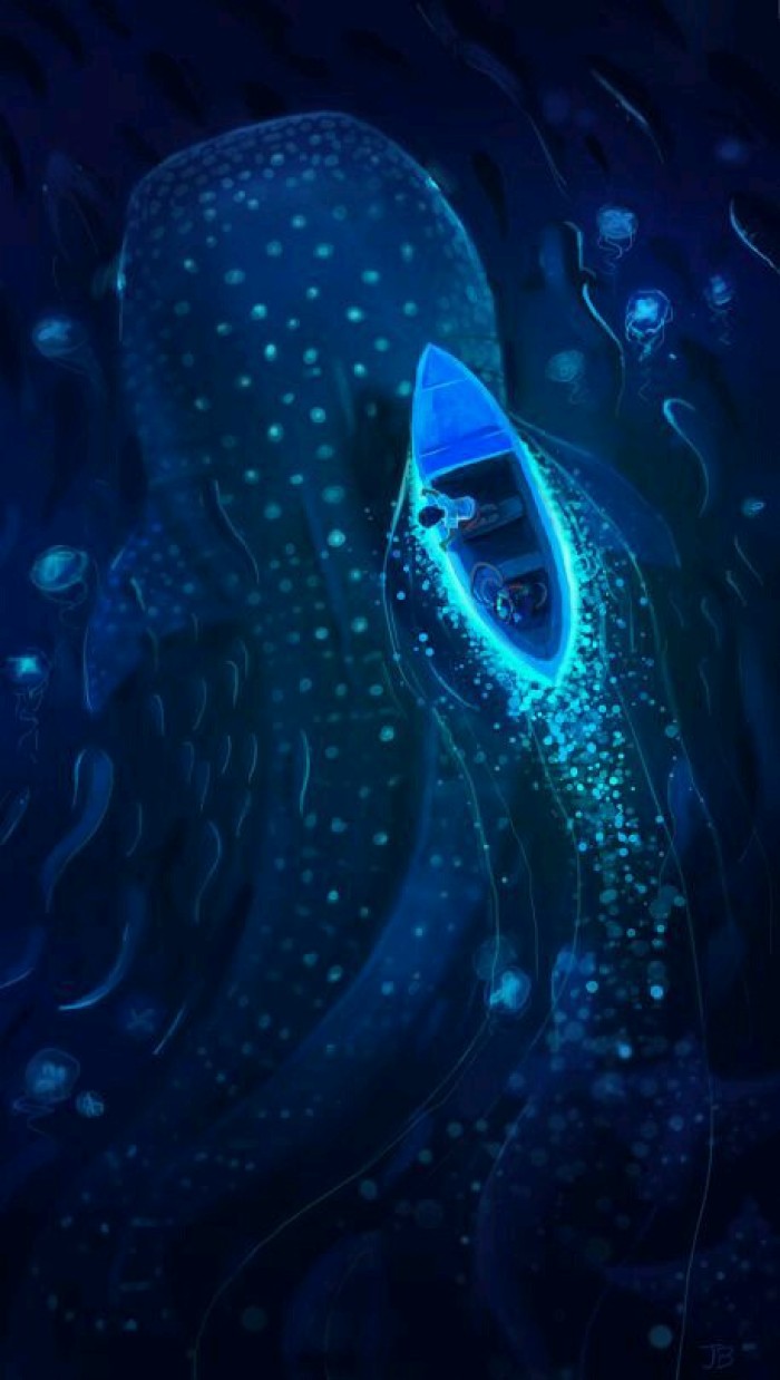 空靈浩大簡(jiǎn)約插畫，風(fēng)格靜謐手繪插畫