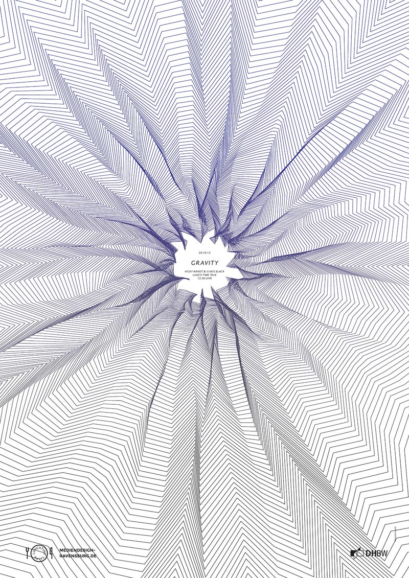 視覺沖擊海報，三維視角海報設計