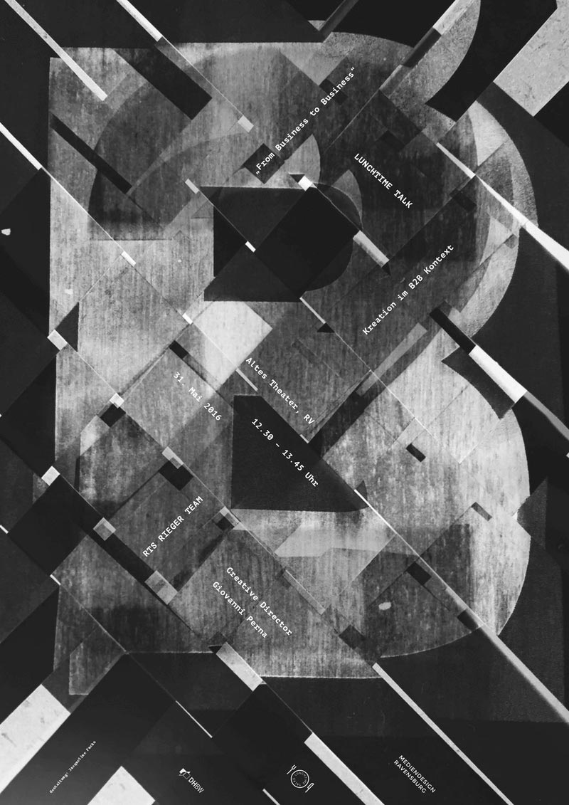 視覺沖擊海報，三維視角海報設計