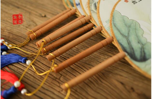 古典漢風(fēng)宮廷團(tuán)扇，清新文藝復(fù)古圓扇子