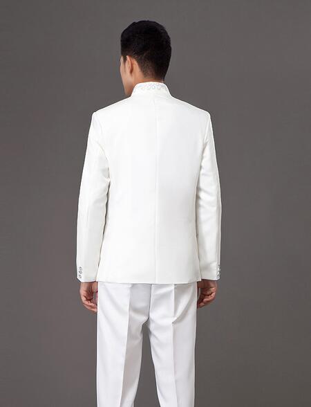 青年修身中山裝，立領中山裝演出服