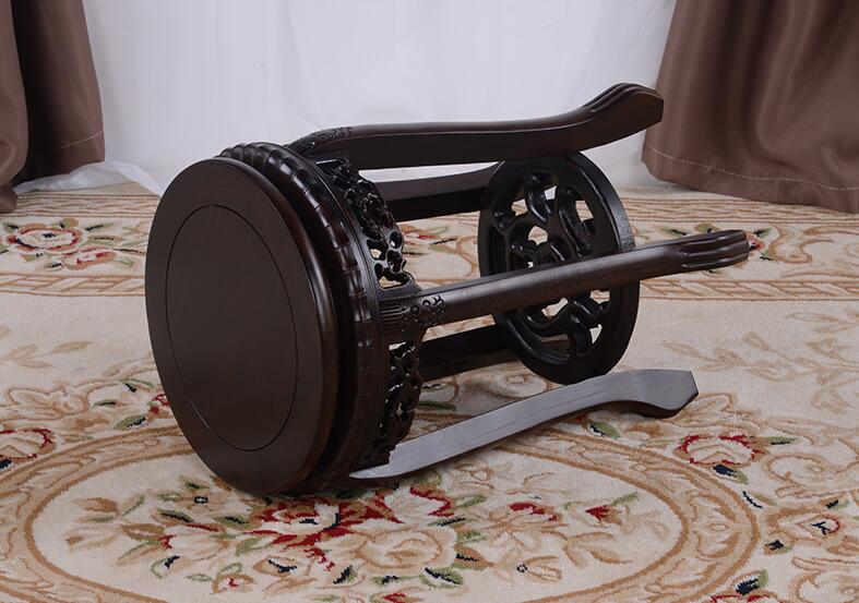 中式仿古家用鼓凳，實(shí)木繡墩古箏凳子