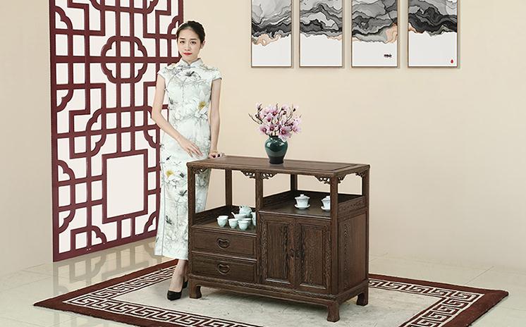 明清古典雞翅木柜子，中式仿古實(shí)木原木儲(chǔ)物柜