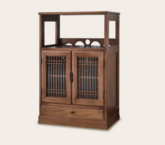 新中式仿古家具儲物柜子，復(fù)古明清實木和風(fēng)柜