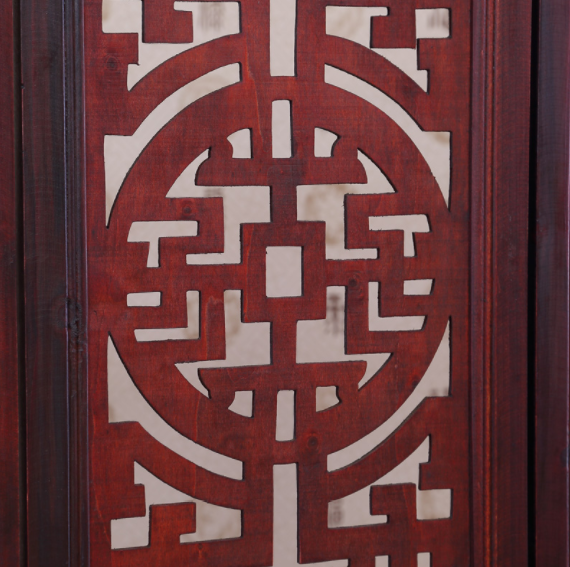 仿古實木中式屏風(fēng)，復(fù)古玄關(guān)屏風(fēng)隔斷