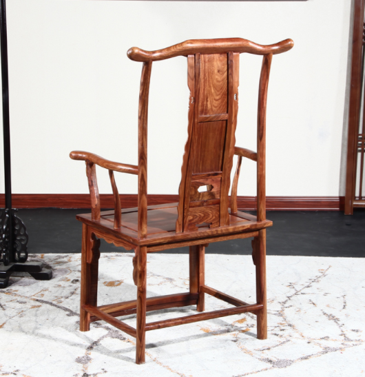 中式實木太師椅，刺猬紫檀靠背椅子